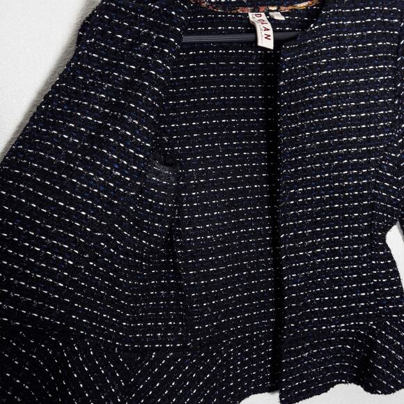 Dolan Women’s Tweed Jacket Old Money Office Siren Quiet Luxury Tailored Fit S - Picture 7 of 11